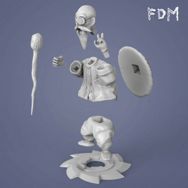 Master Roshi 3D Model Ready to Print