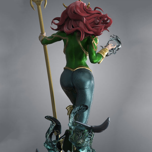 Mera Queen of Atlantis Statues 3D Model Ready to Print