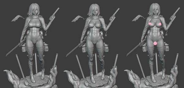 Mikasa Ackerman - Attack on Titan 3D Model Ready to Print
