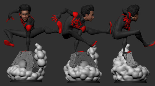 Miles Morales Spiderman 3D Model Ready to Print