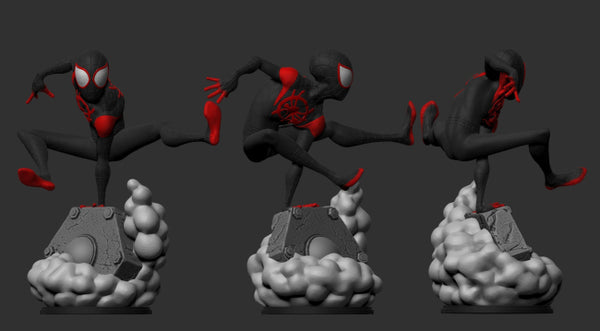 Miles Morales Spiderman 3D Model Ready to Print