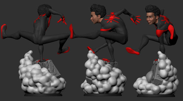 Miles Morales Spiderman 3D Model Ready to Print