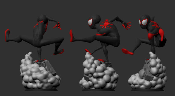 Miles Morales Spiderman 3D Model Ready to Print
