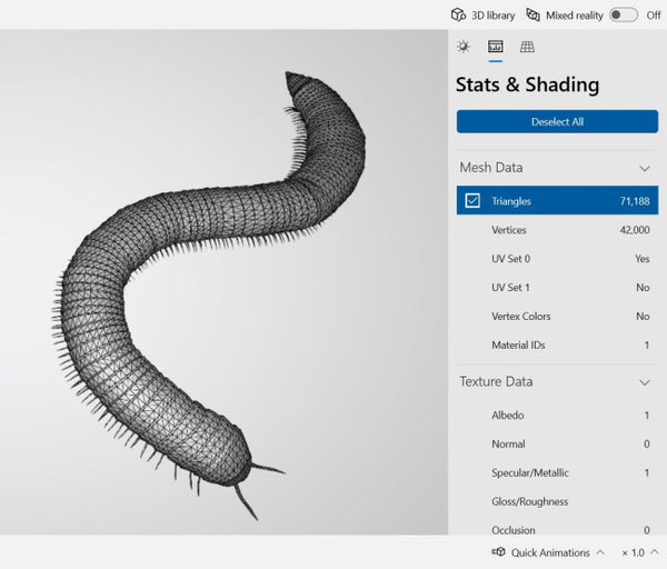 Millipede 3D Model Ready to Print