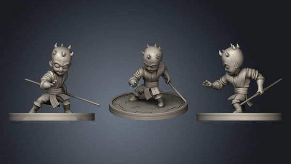 Mini Darth Maul - Star Wars 3D Model Ready to Print