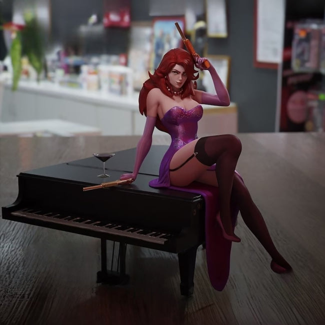 Miss Fortune on Piano Figure STL Ready to Print