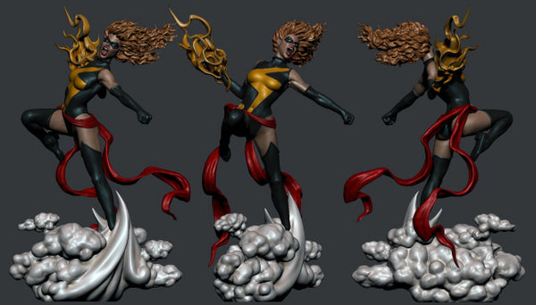 Miss Marvel 3D Model Ready to Print