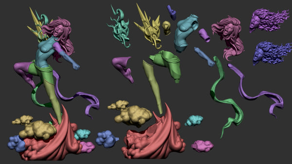 Miss Marvel 3D Model Ready to Print