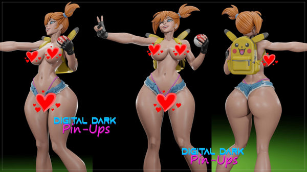 Misty from Pokemon Figures STL Ready to Print