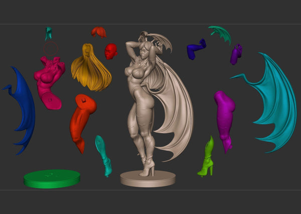 Morrigan Aensland Figures STL Ready to Print