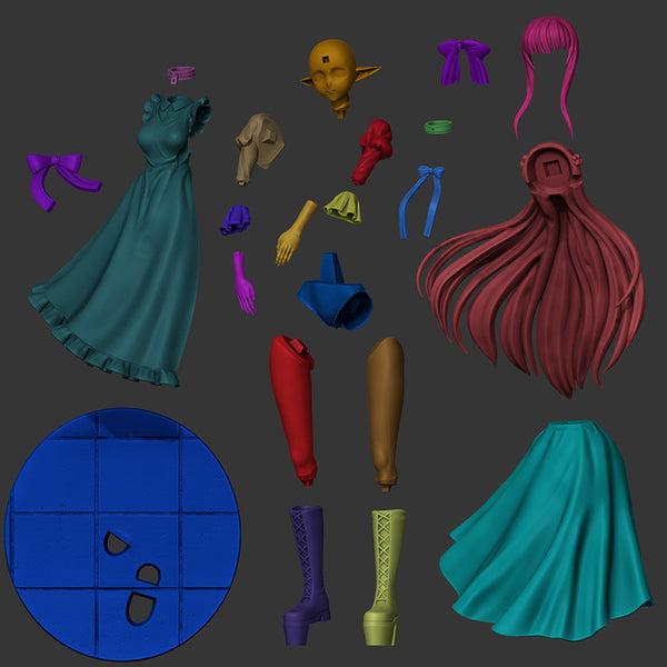 Nephelia Figure 3D Model Ready to Print