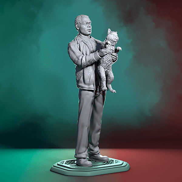 Nick Fury and Cat 3D Model Ready to Print STL