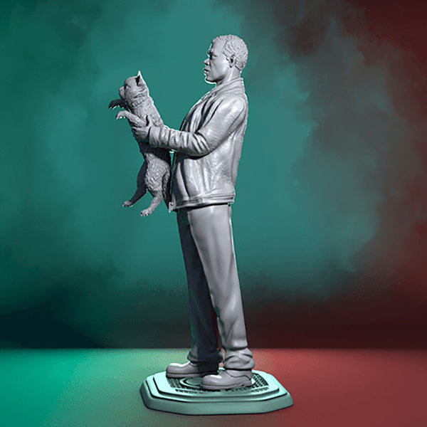 Nick Fury and Cat 3D Model Ready to Print STL