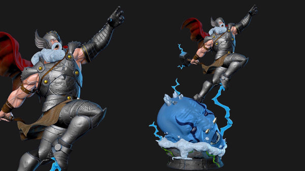 Old King Thor 3D Model Ready to Print