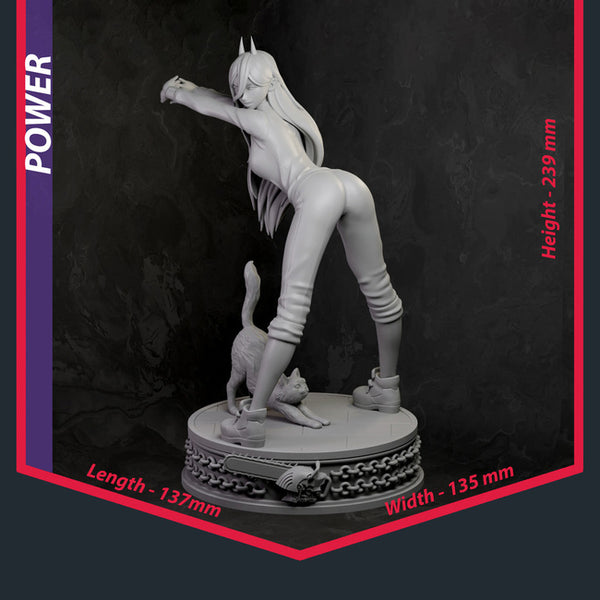 Power Chainsaw Man 3D Model Ready to Print