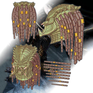 Predator Head with Dreadlocks STL 3D Print Files