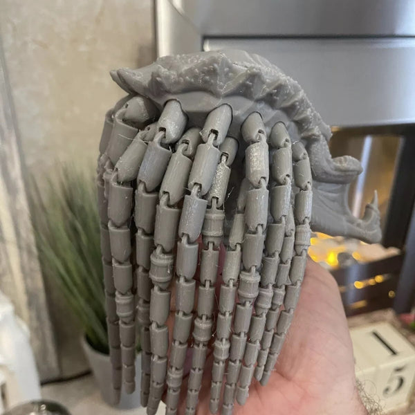 Predator Head with Dreadlocks STL 3D Print Files