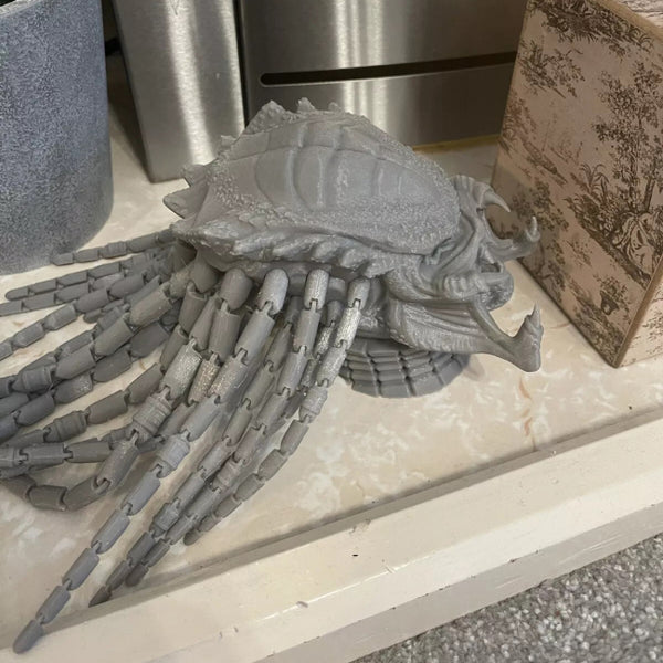 Predator Head with Dreadlocks STL 3D Print Files