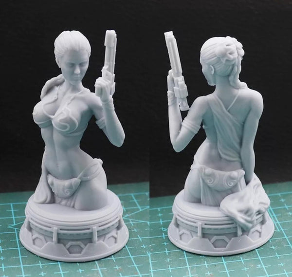 Princess Leia Bust 3D Model Ready to Print