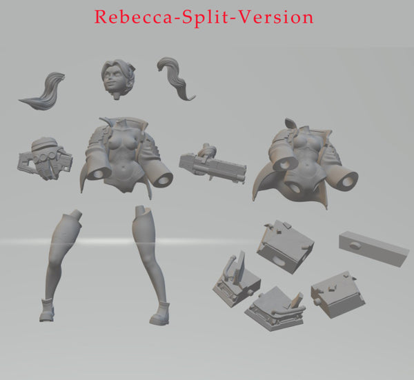 Rebecca CyberPunk Edgerunners Figure 3D Model Ready to Print