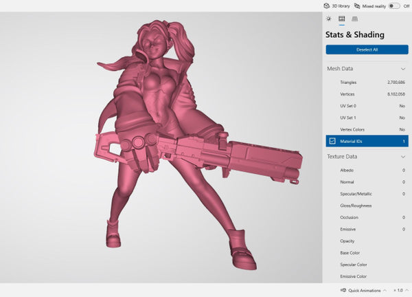 Rebecca CyberPunk Edgerunners Figure 3D Model Ready to Print