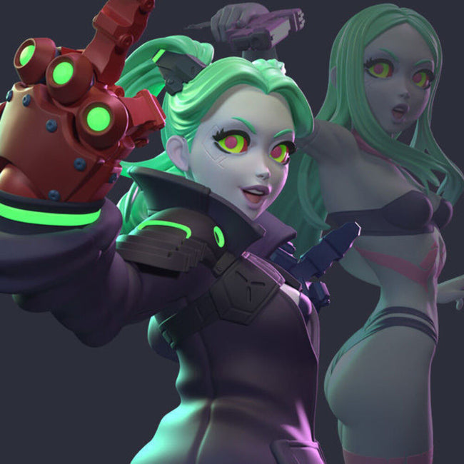 Rebecca Cyberpunk Edgerunners SFW NSFW 3D Model Ready to Print