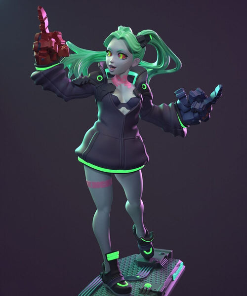 Rebecca Cyberpunk Edgerunners SFW NSFW 3D Model Ready to Print