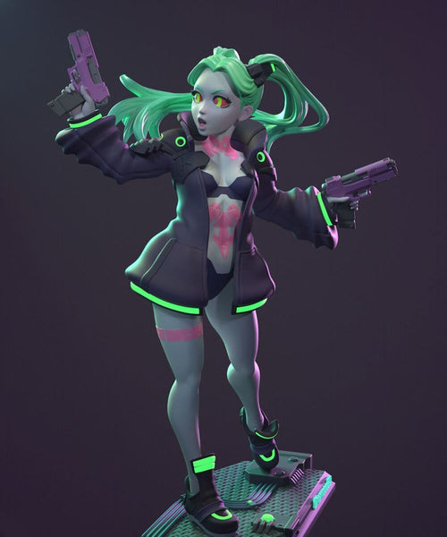 Rebecca Cyberpunk Edgerunners SFW NSFW 3D Model Ready to Print