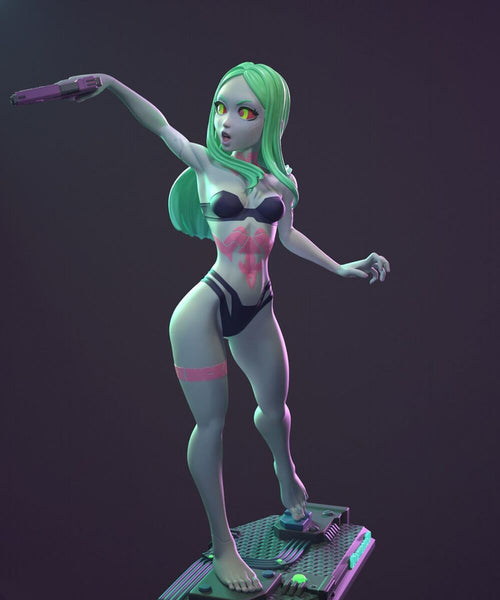 Rebecca Cyberpunk Edgerunners SFW NSFW 3D Model Ready to Print