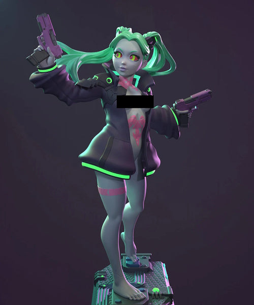Rebecca Cyberpunk Edgerunners SFW NSFW 3D Model Ready to Print