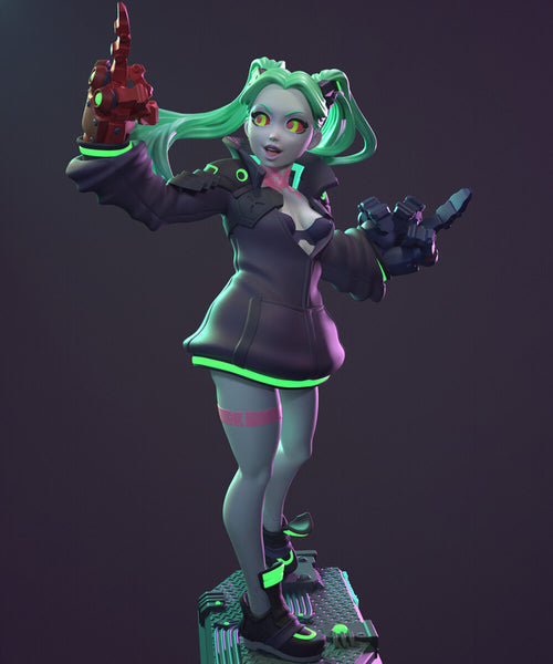 Rebecca Cyberpunk Edgerunners SFW NSFW 3D Model Ready to Print