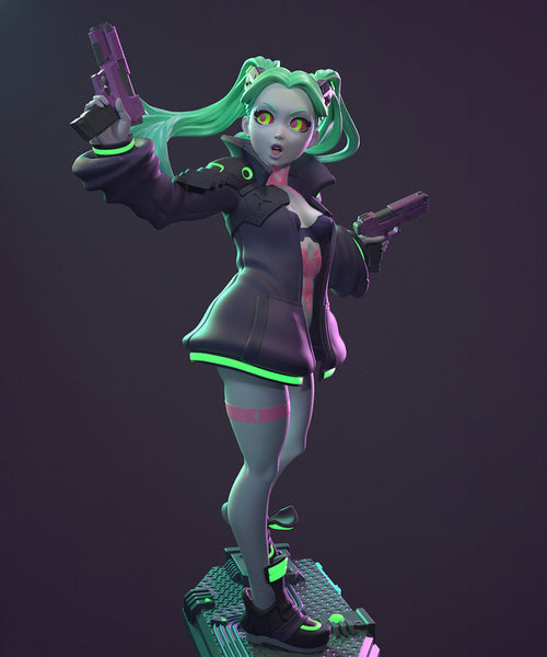 Rebecca Cyberpunk Edgerunners SFW NSFW 3D Model Ready to Print