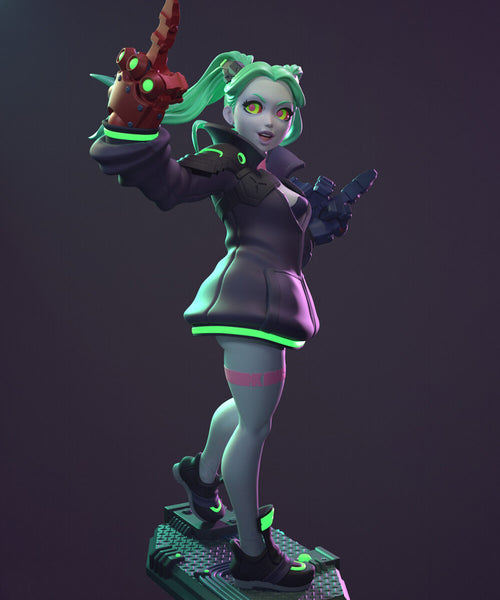 Rebecca Cyberpunk Edgerunners SFW NSFW 3D Model Ready to Print