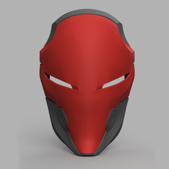 Red Hood Cyborg Ninja Helmet 3D Model Ready to Print