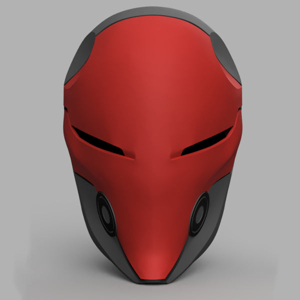 Red Hood Cyborg Ninja Helmet 3D Model Ready to Print