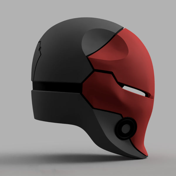 Red Hood Cyborg Ninja Helmet 3D Model Ready to Print