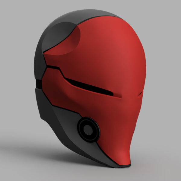 Red Hood Cyborg Ninja Helmet 3D Model Ready to Print