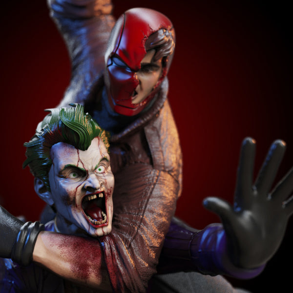 Red Hood vs Joker 3D Model Ready to Print