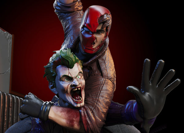 Red Hood vs Joker 3D Model Ready to Print