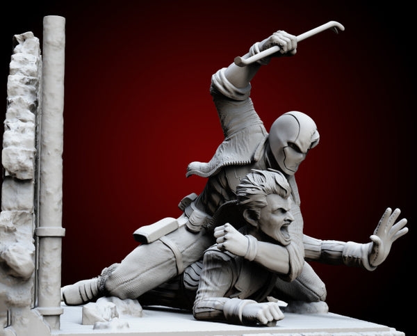 Red Hood vs Joker 3D Model Ready to Print