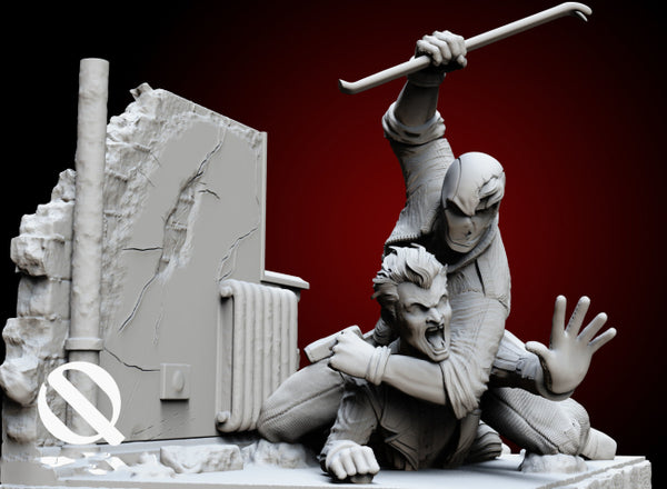 Red Hood vs Joker 3D Model Ready to Print