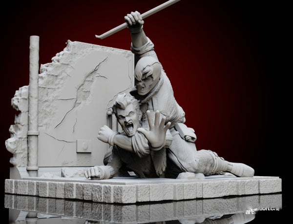 Red Hood vs Joker 3D Model Ready to Print