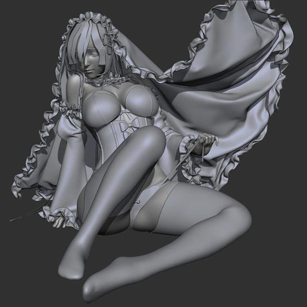 Rem Re Zero Figure 3D Model Ready To Print