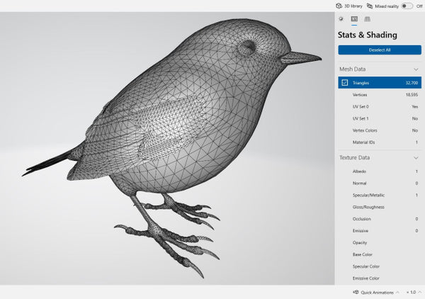 Robin Bird 3D Model Ready to Print