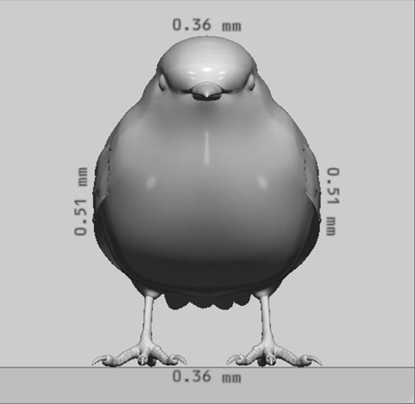 Robin Bird 3D Model Ready to Print