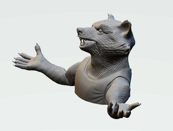 Rocket Raccoon Bust 3D Model Ready to Print STL