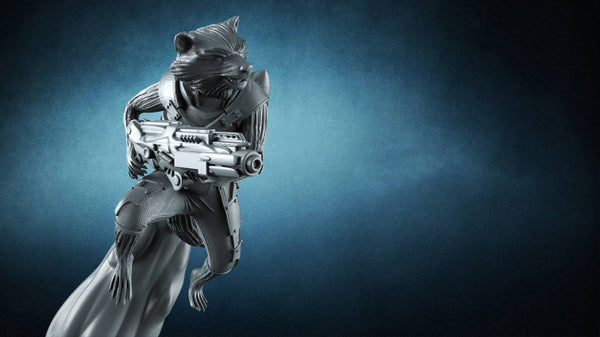 Rocket Raccoon and Groot 3D Model Ready to Print STL