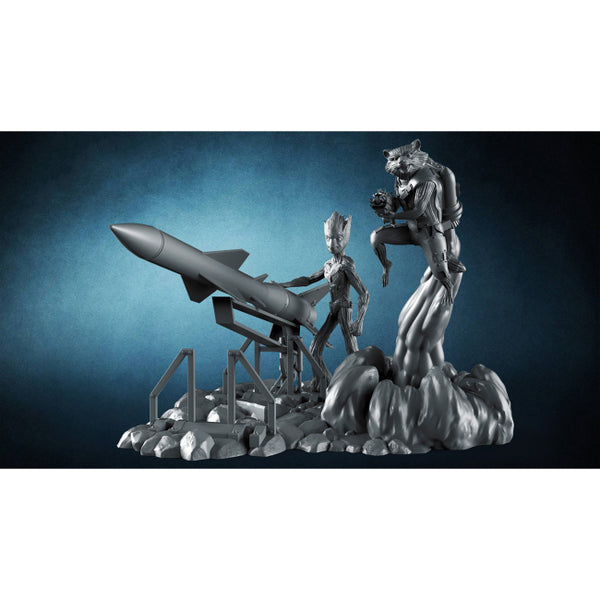 Rocket Raccoon and Groot 3D Model Ready to Print STL