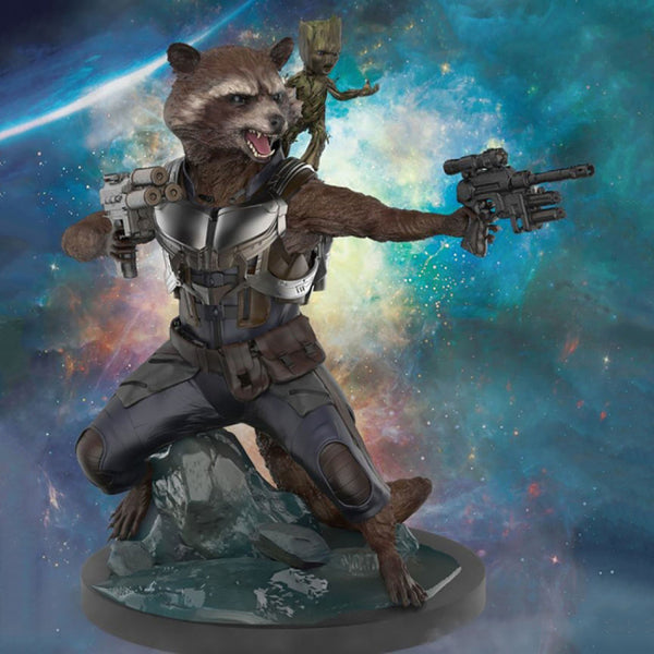 Rocket Raccoon and Groot 3D Model Ready to Print STL