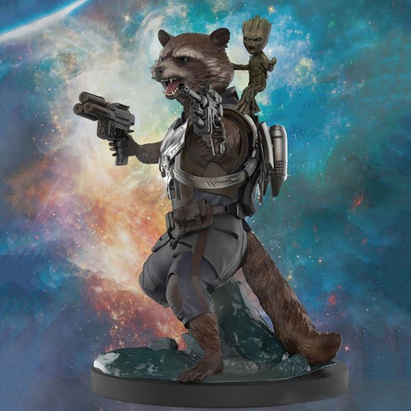 Rocket Raccoon and Groot 3D Model Ready to Print STL